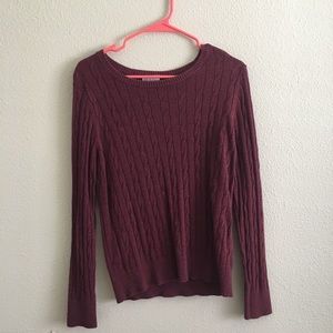 Fitted Maroon Sweater